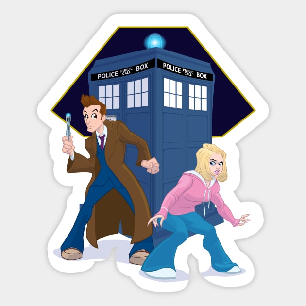 Doctor Who Sticker by Dan Almanzar / Wonka1701